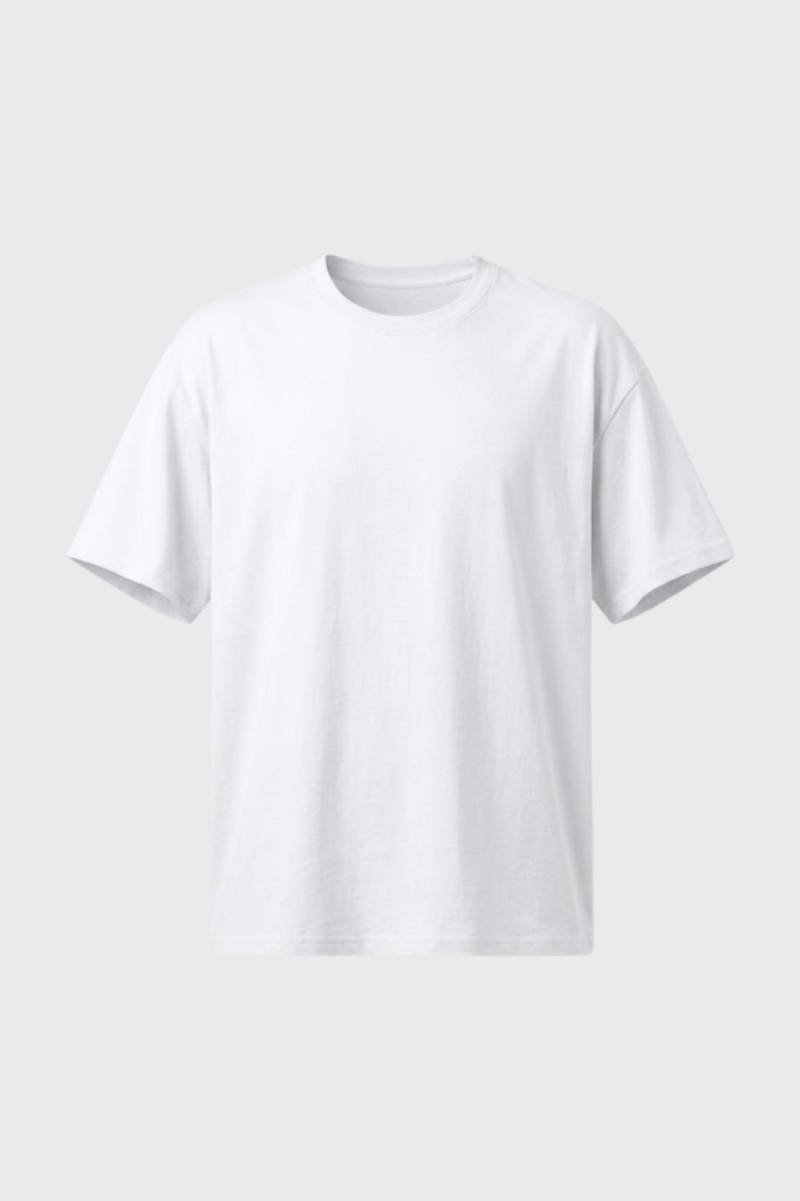 T-shirt Heren - Klassieke Ronde Hals | Casual Comfort - Wit
