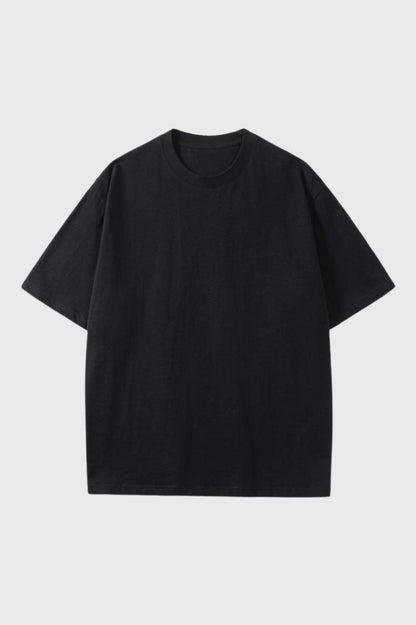 T-Shirt Heren - Oversized Basic | Ronde Hals - Zwart