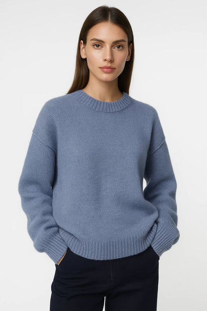 Trui Dames | Relaxte Pasvorm met Ronde Hals | Tijdloos en Comfortabel
